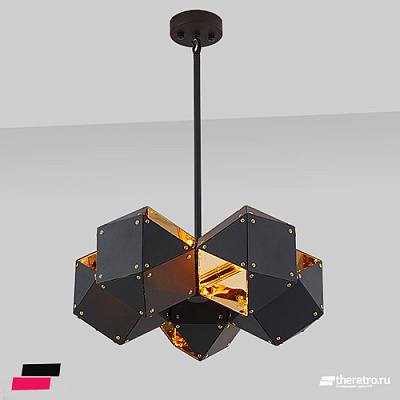 Welles 5 Spoke Pendant Lamp Черный  фото 1