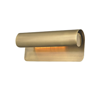 Бра Hudson Valley 1513-AGB Accord 1 Light Wall Sconce In Aged Brass  фото 1