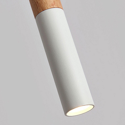 Деревянный подвесной светильник PIPE WOOD фото 6