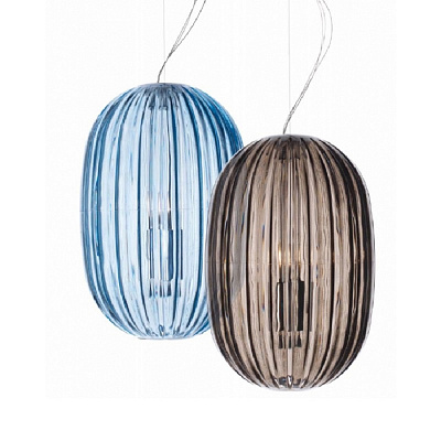 Foscarini Plass Media Suspension 30 см  Голубой  фото 1