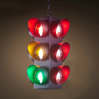 Подвесной светильник Светофор Loft Traffic Light Pendant  фото 1