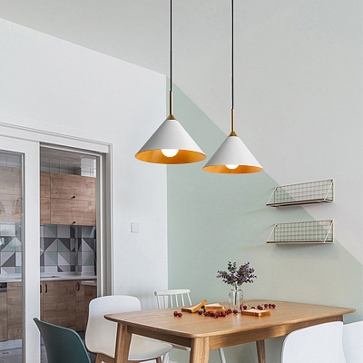 Люстра Cleo Pendant Brass & White designed by Kelly Wearstler  фото 1